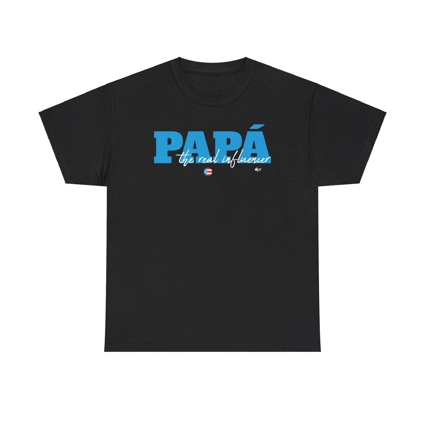 Papá The Real Influencer Blue Heavy Cotton Tee
