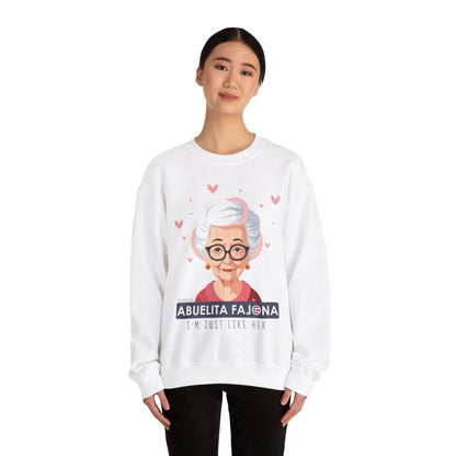 Remembering My Abuela Fajona Heavy Blend™ Crewneck Sweaters