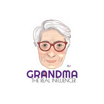 Grandma The Real Influencer Kiss-Cut Vinyl Decals