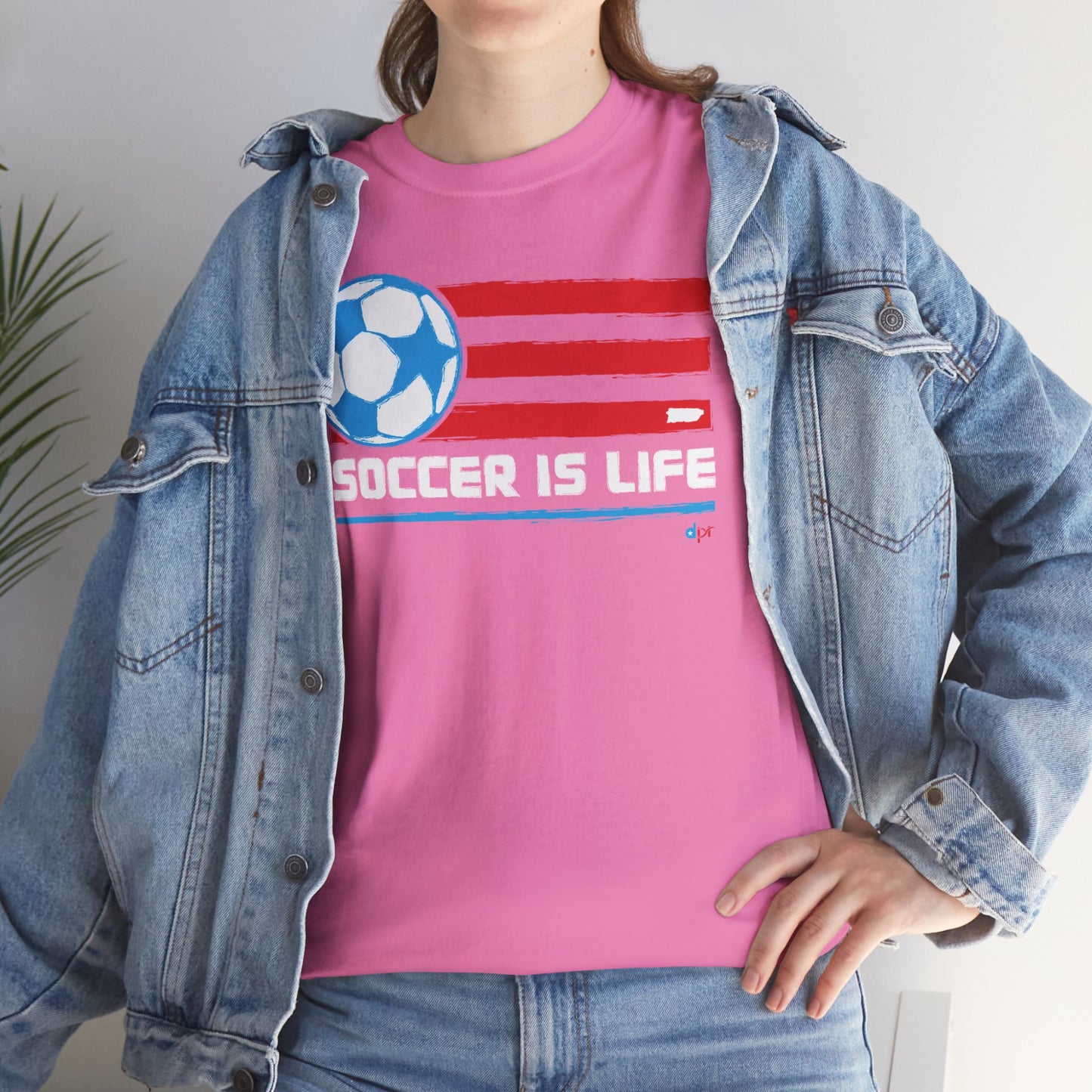 Soccer is Life Colors Unisex Heavy Cotton Tee
