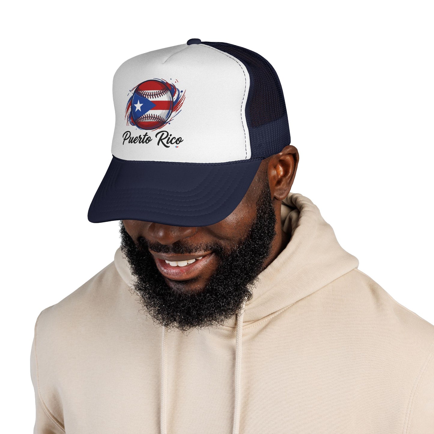 Puerto Rico Baseball Flag Trucker Caps FREE SHIPPING