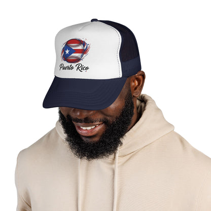Puerto Rico Baseball Flag Trucker Caps FREE SHIPPING