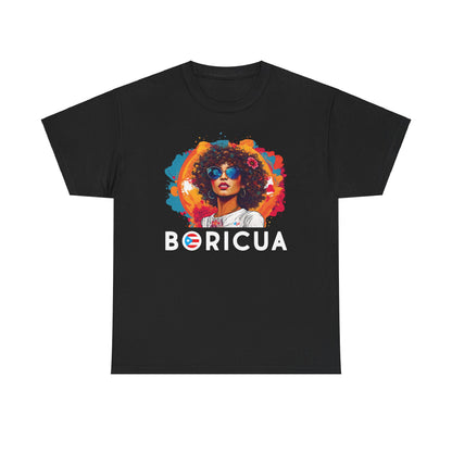 Boricua Girl Black Unisex Heavy Cotton Tee