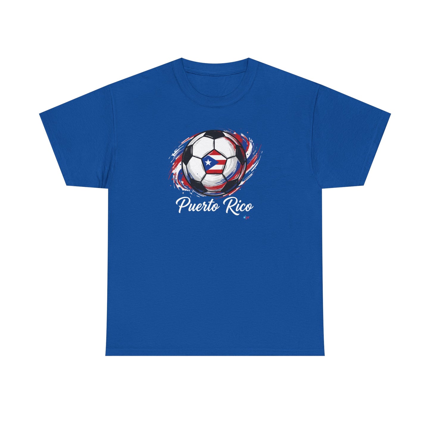 Puerto Rico Soccer Ball Flag | Unisex Heavy Cotton T-Shirt