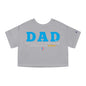 DAD Mi Héroe Blue Women's Flowy Cropped Tee