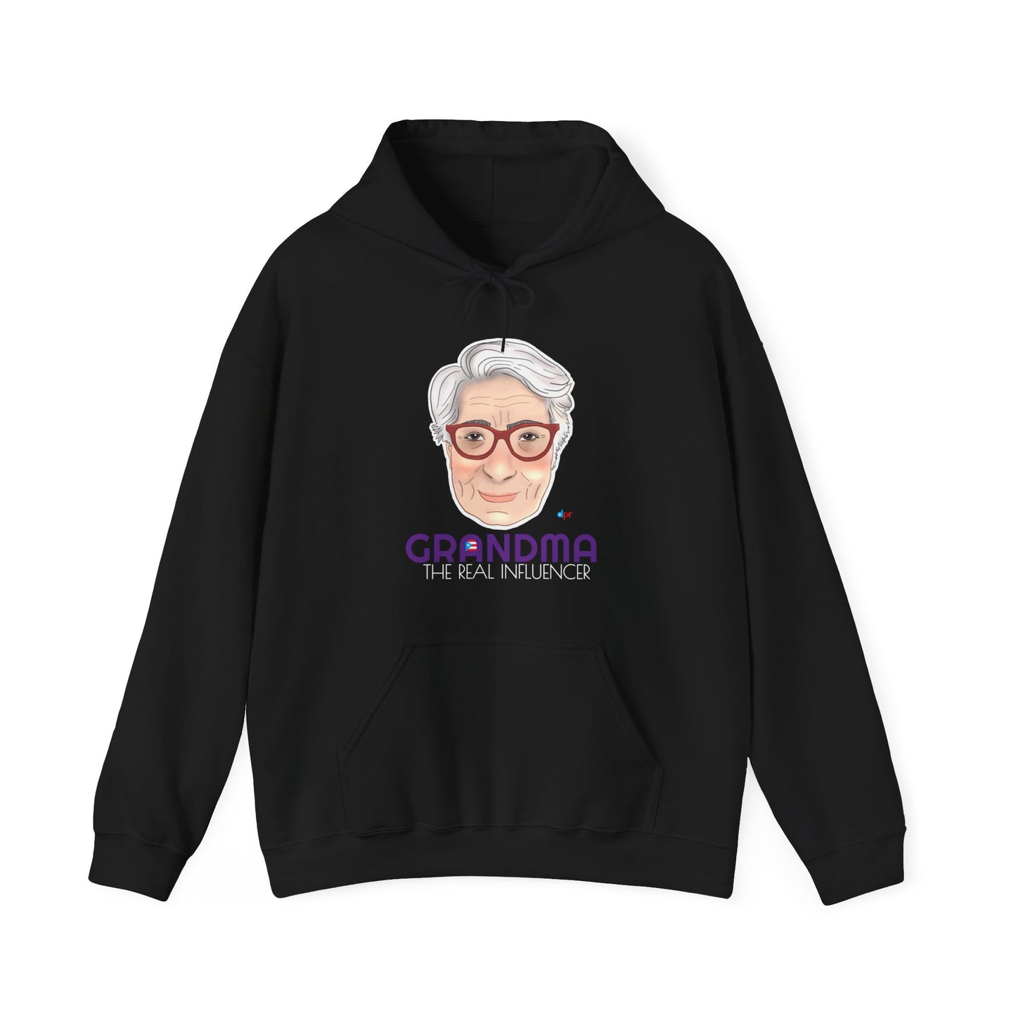 Grandma The Real Influencer Unisex Heavy Blend™ Boricua-Style Hoodies