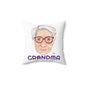 Abuela Boricua Always Here Never Left Spun Polyester Square Pillow