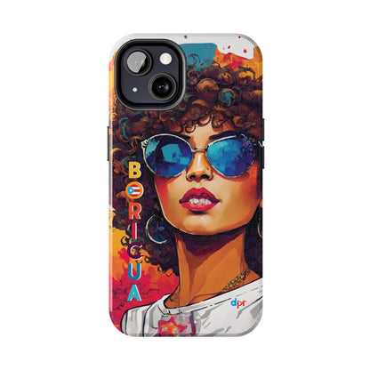 Boricua Girl Mosaico White Tough Phone Cases