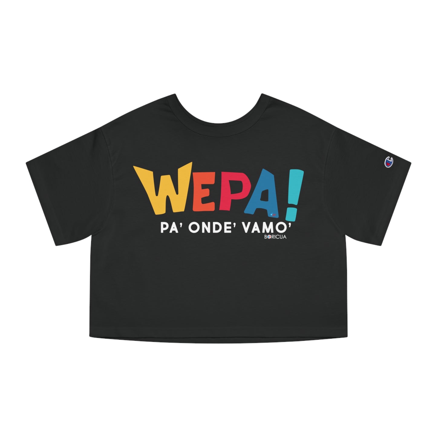 Wepa Boricua Flowy Cropped Tee