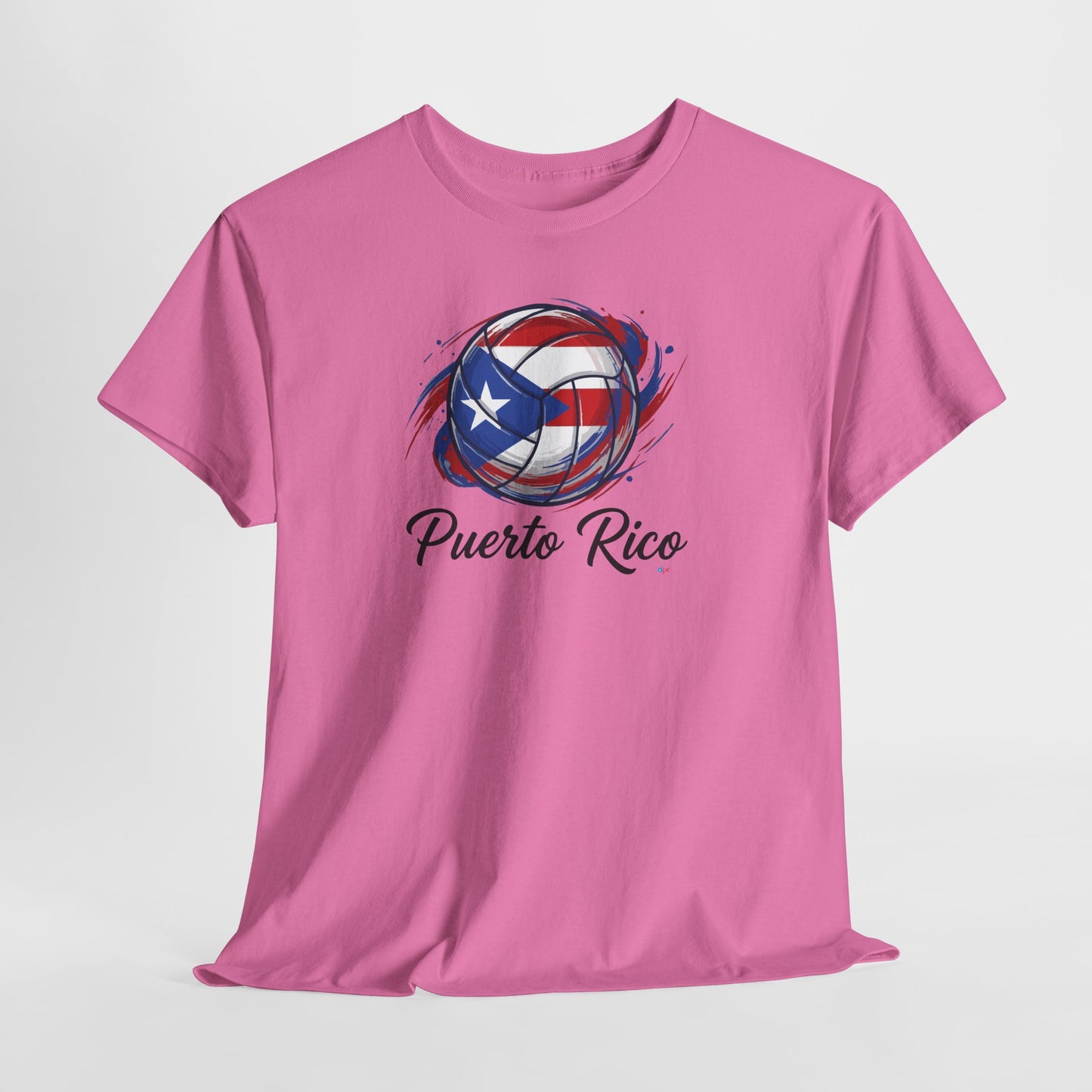 Puerto Rico Volleyball Flag | Unisex Heavy Cotton T-Shirt
