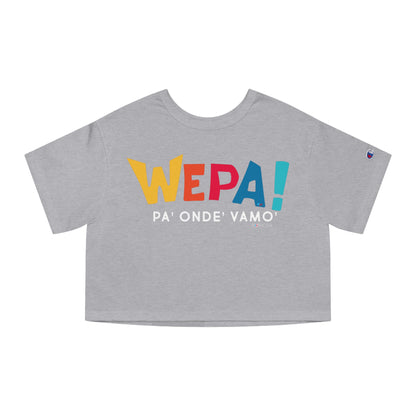 Wepa Boricua Flowy Cropped Tee