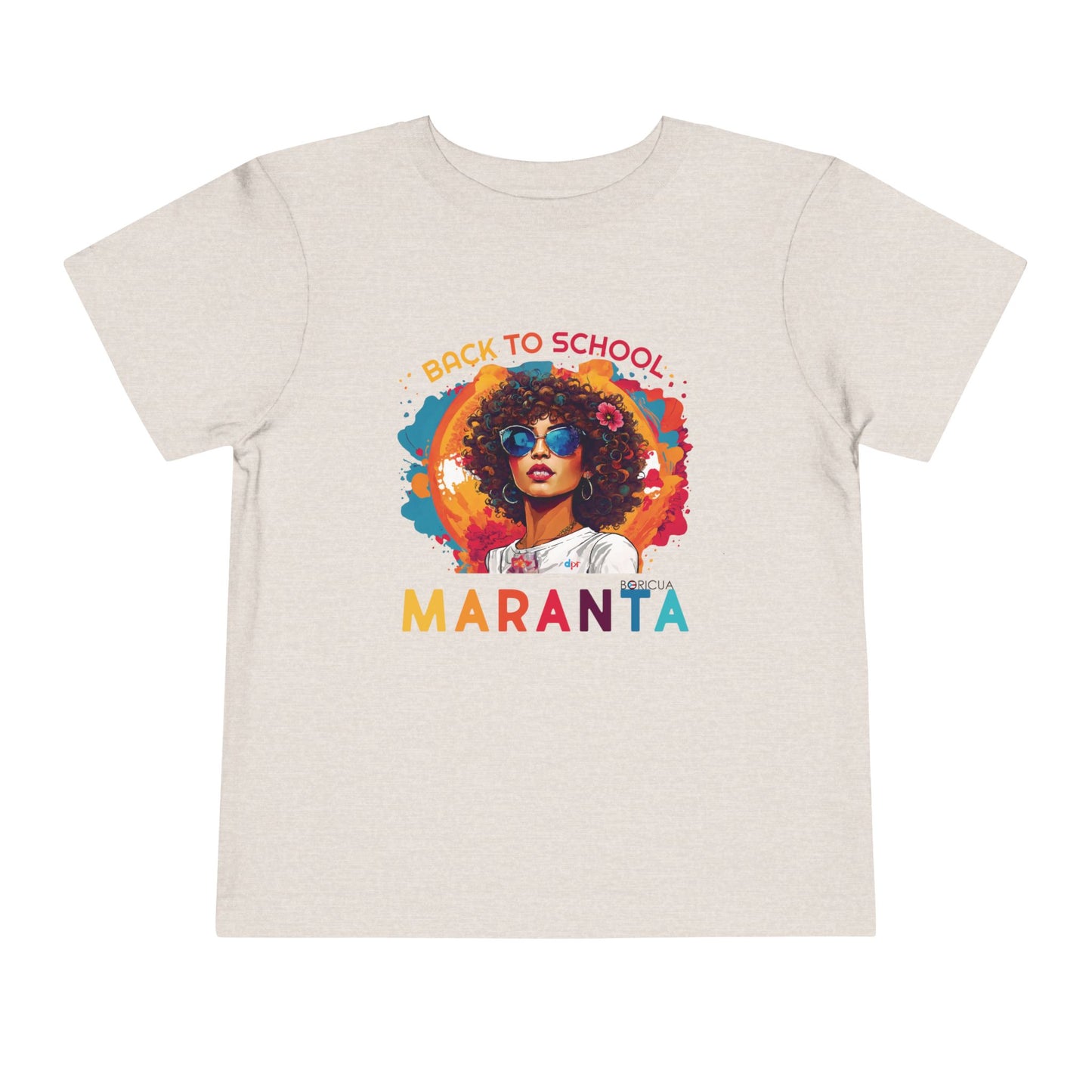 Back to School Maranta Boricua Toddler Short Sleeve Tee