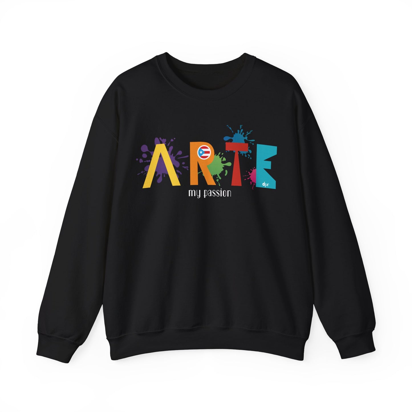 Arte My Passion Bandera Puerto Rico Heavy Blend™ Crewneck Sweaters