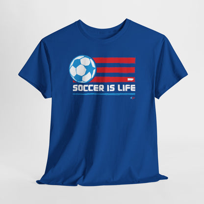 "Cosiendo sus alas" Soccer Player Unisex Heavy Cotton Tee