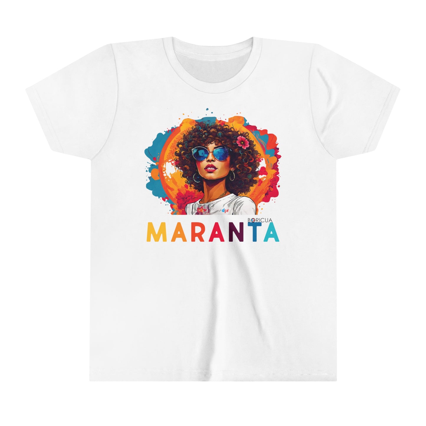 Maranta Boricua Girl Youth Short Sleeve Tee
