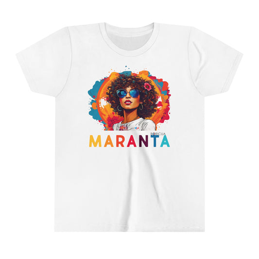 Maranta Boricua Girl Youth Short Sleeve Tee