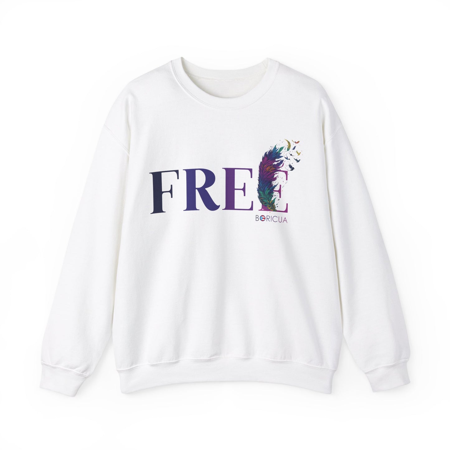 Free BORICUA Unisex Heavy Blend™ Crewneck Sweaters