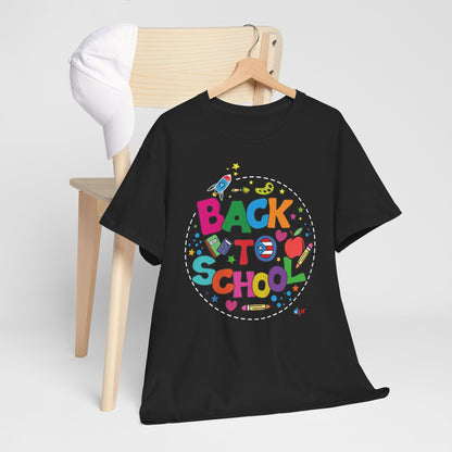 Back to School Boricua Student Heavy Cotton Tee