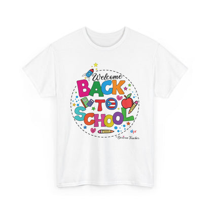 Welcome Back to School Boricua Teacher Heavy Cotton Tee