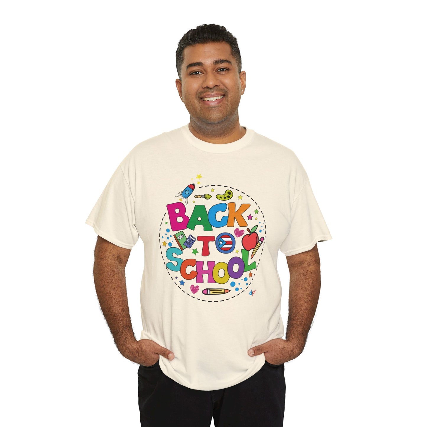 Back to School Boricua Student Heavy Cotton Tee