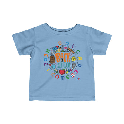 Daycare Here I Come - Back to School Boricua Infant Fine Jersey Tee