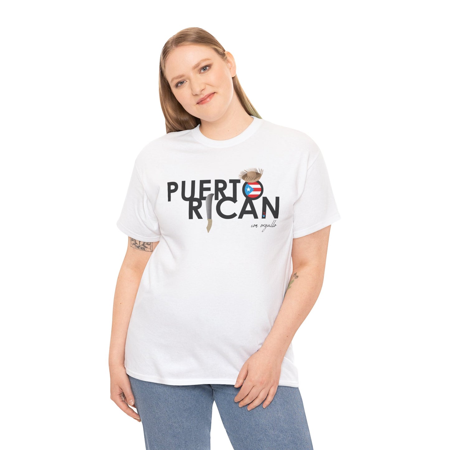Puerto Rican con Orgullo 2 Unisex Heavy Cotton Tee