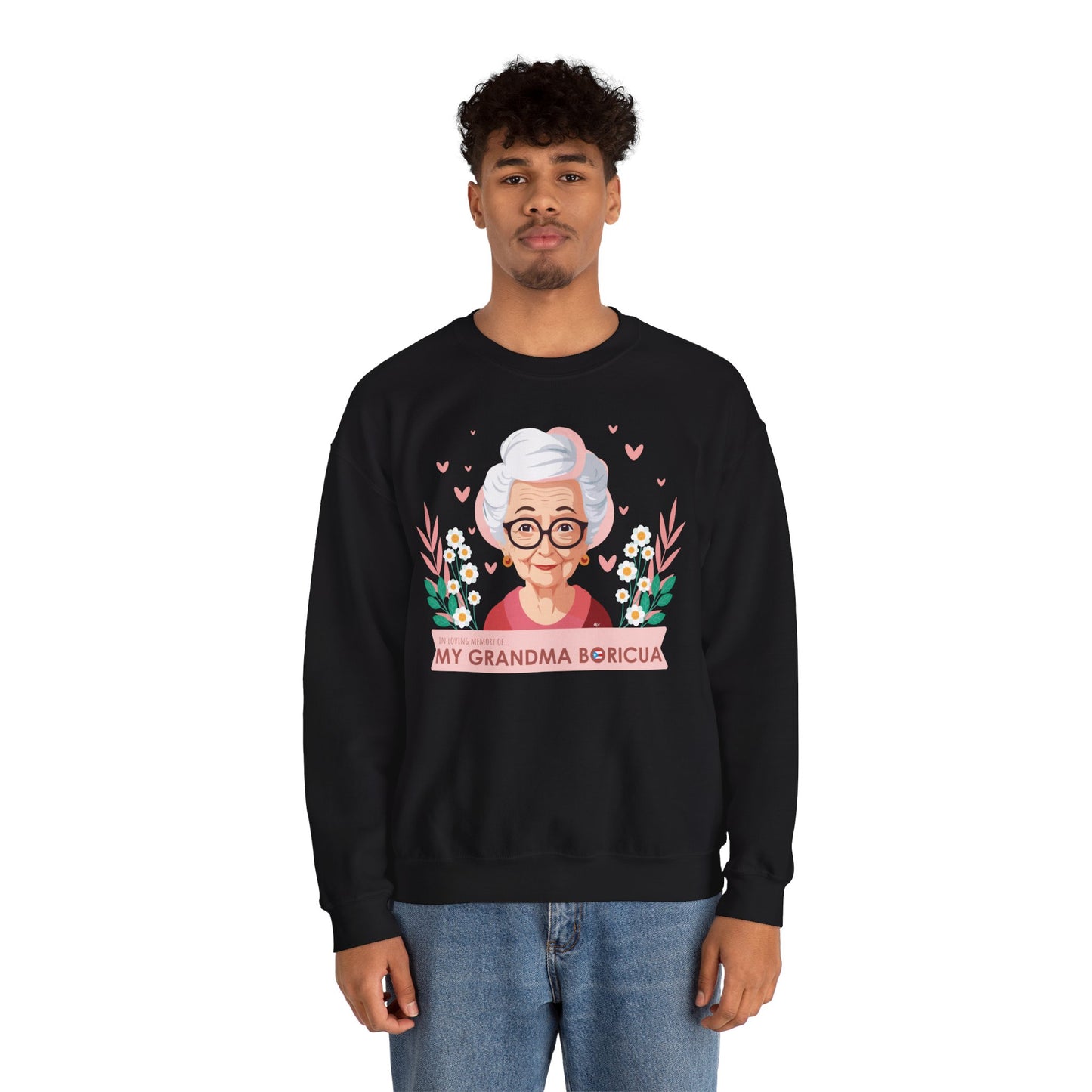 In Loving Memory of My Grandma Boricua Heavy Blend™ Crewneck Sweaters