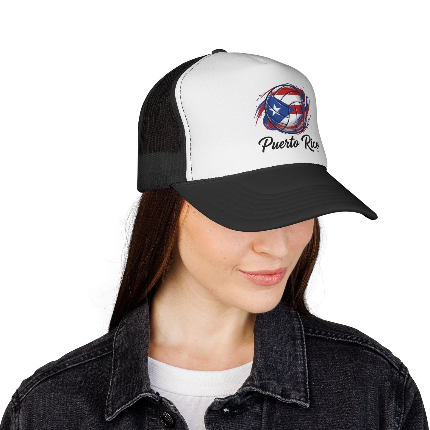 Puerto Rico Volleyball Flag  Trucker Caps FREE SHIPPING