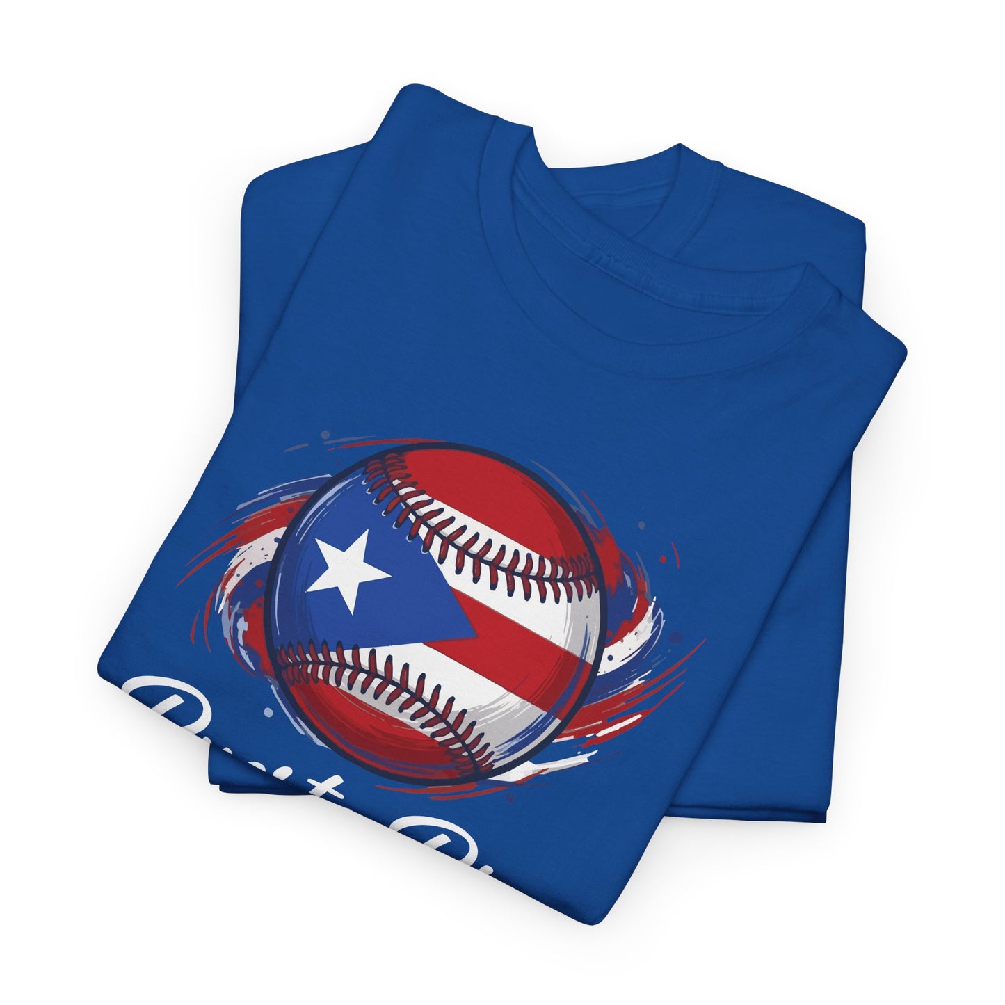 Puerto Rico Baseball Flag | Unisex Heavy Cotton T-Shirt