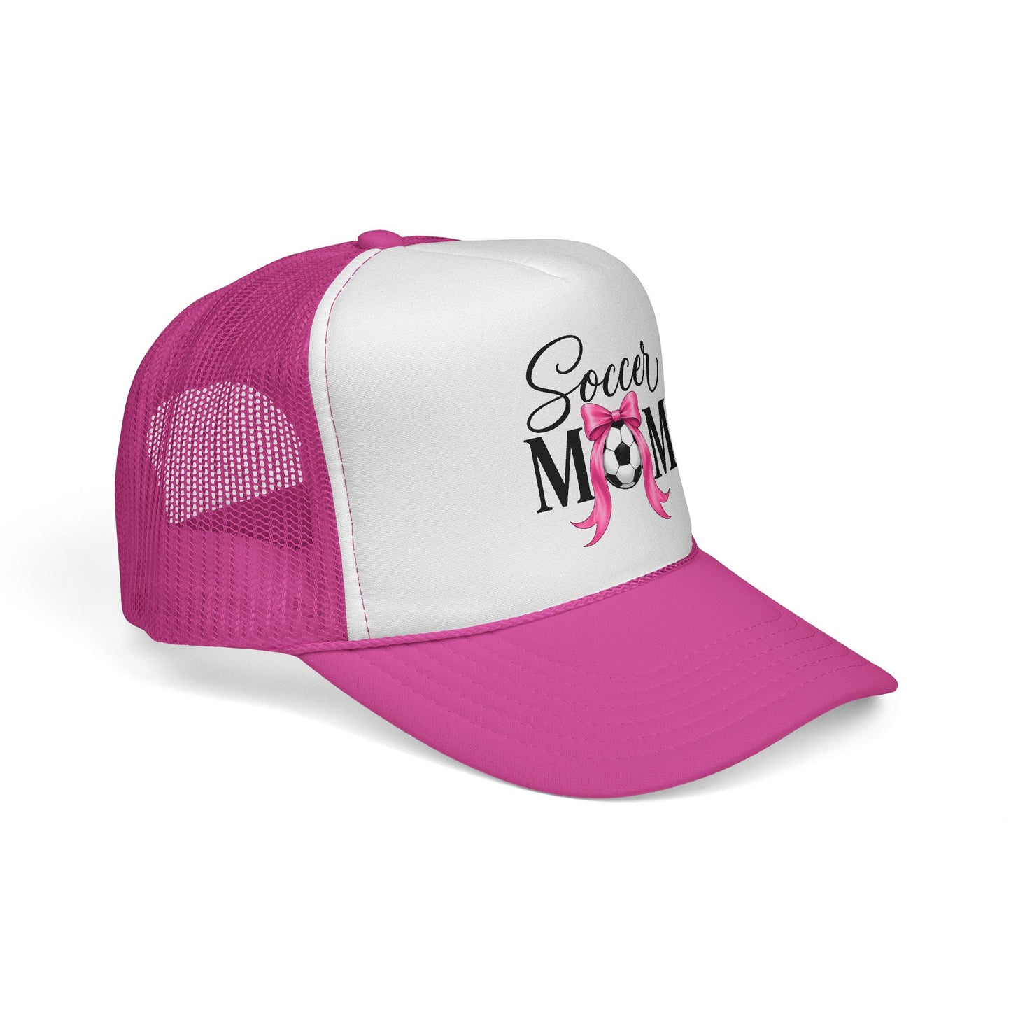 Soccer Mom Boricua Red Bow Puerto Rican Flag Trucker Caps FREE SHIPPING
