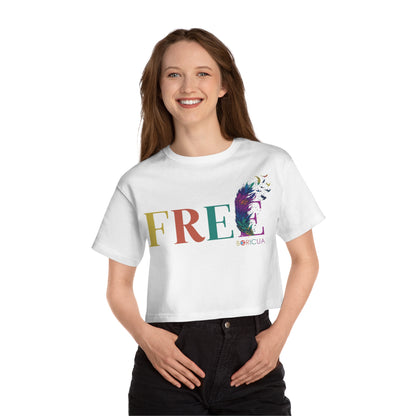 Free BORICUA Flowy Cropped Tee