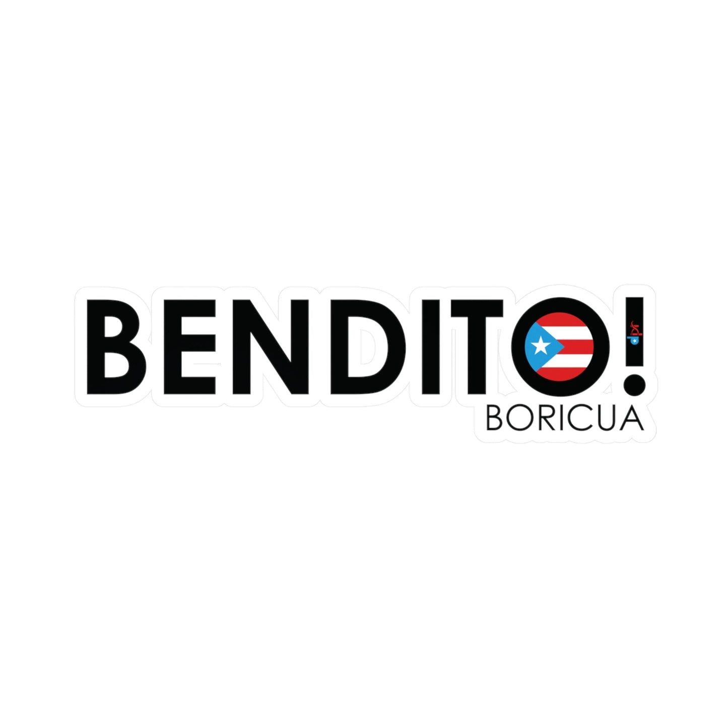 BENDITO BORICUA Waterproof Kiss-Cut Vinyl Decals