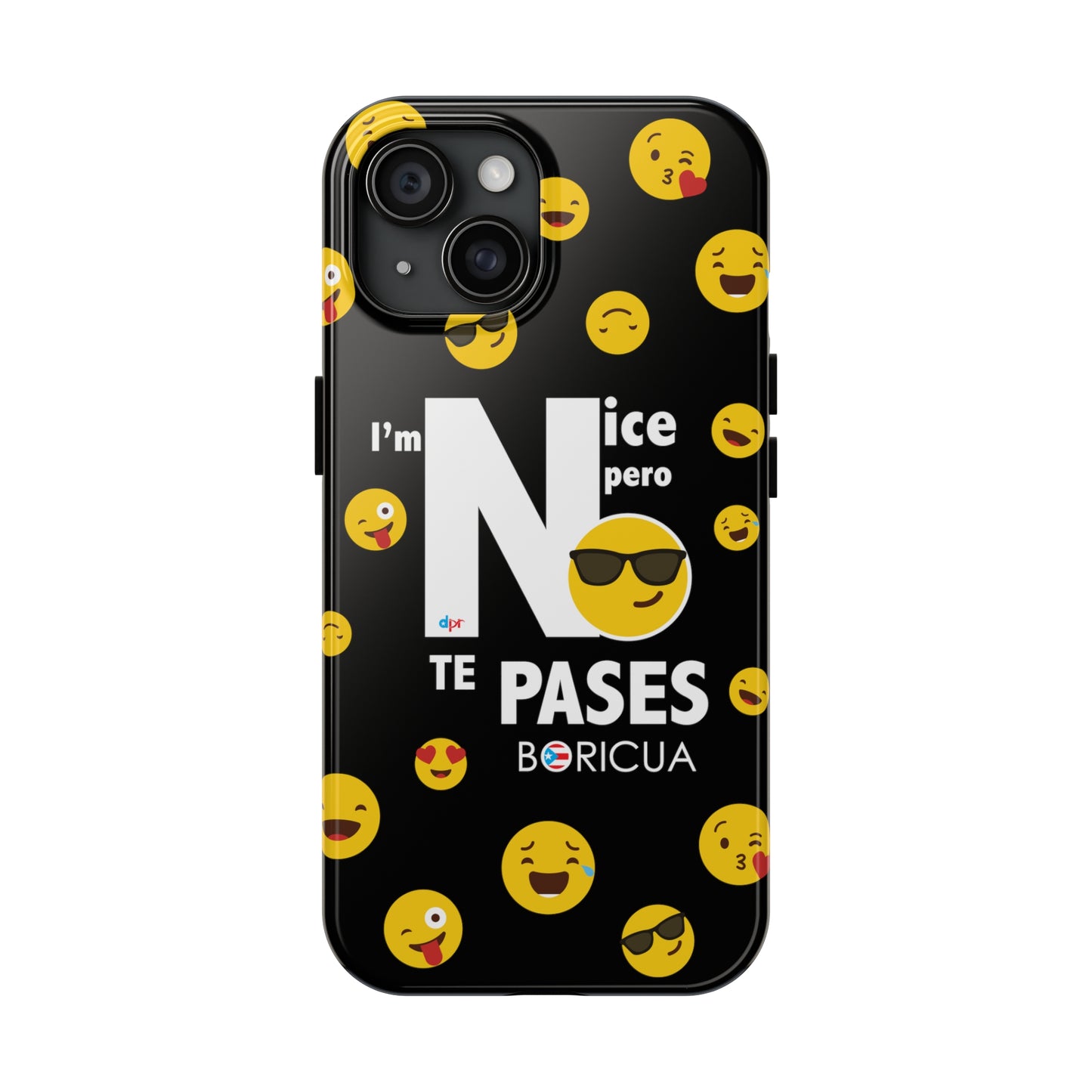 I'm Nice pero No Te Pases Black Tough Phone Cases