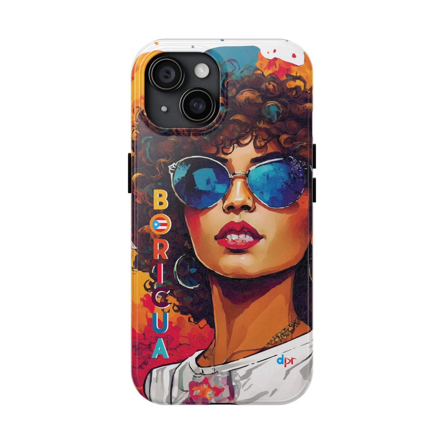 Boricua Girl Mosaico White Tough Phone Cases