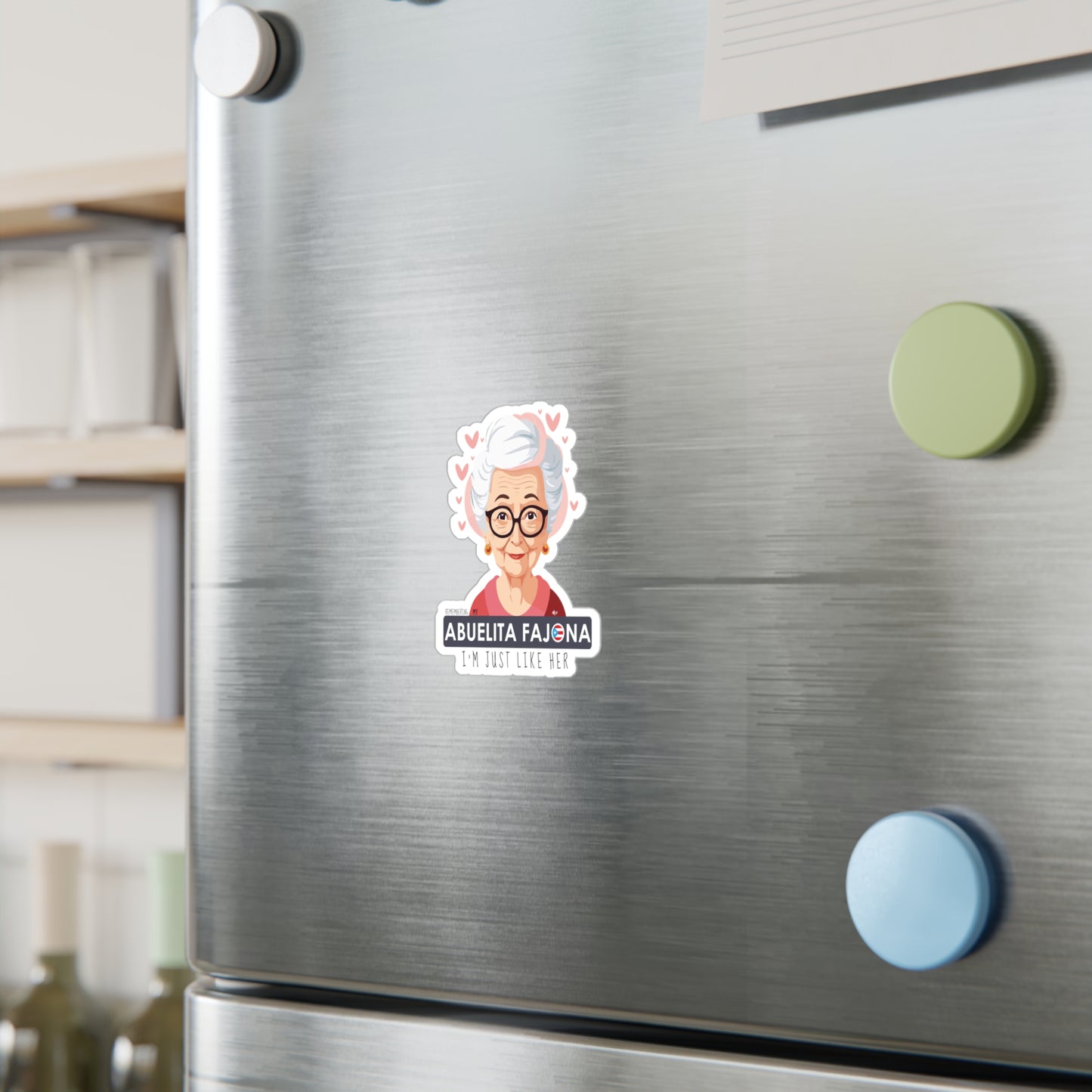 Remembering Mi Abuelita Fajona Waterproof Kiss-Cut Vinyl Decals