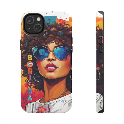Boricua Girl Mosaico White Tough Phone Cases