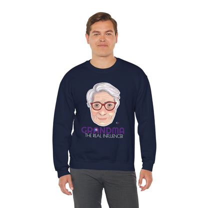 Grandma The real Influencer Heavy Blend™ Crewneck Sweatshirt