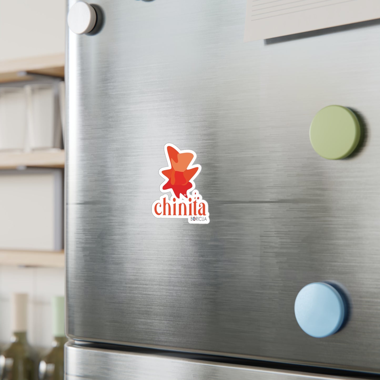 Chinita Boricua Waterproof Kiss-Cut Vinyl Decals
