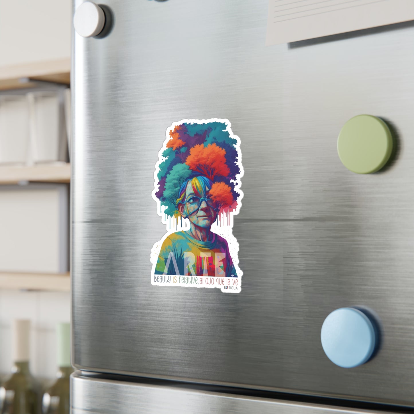 Belleza Relativa Boricua Waterproof Kiss-Cut Vinyl Decals