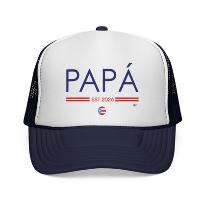 Copy of Papá Established 2026 Puerto Rican Pride Trucker Caps FREE SHIPPING