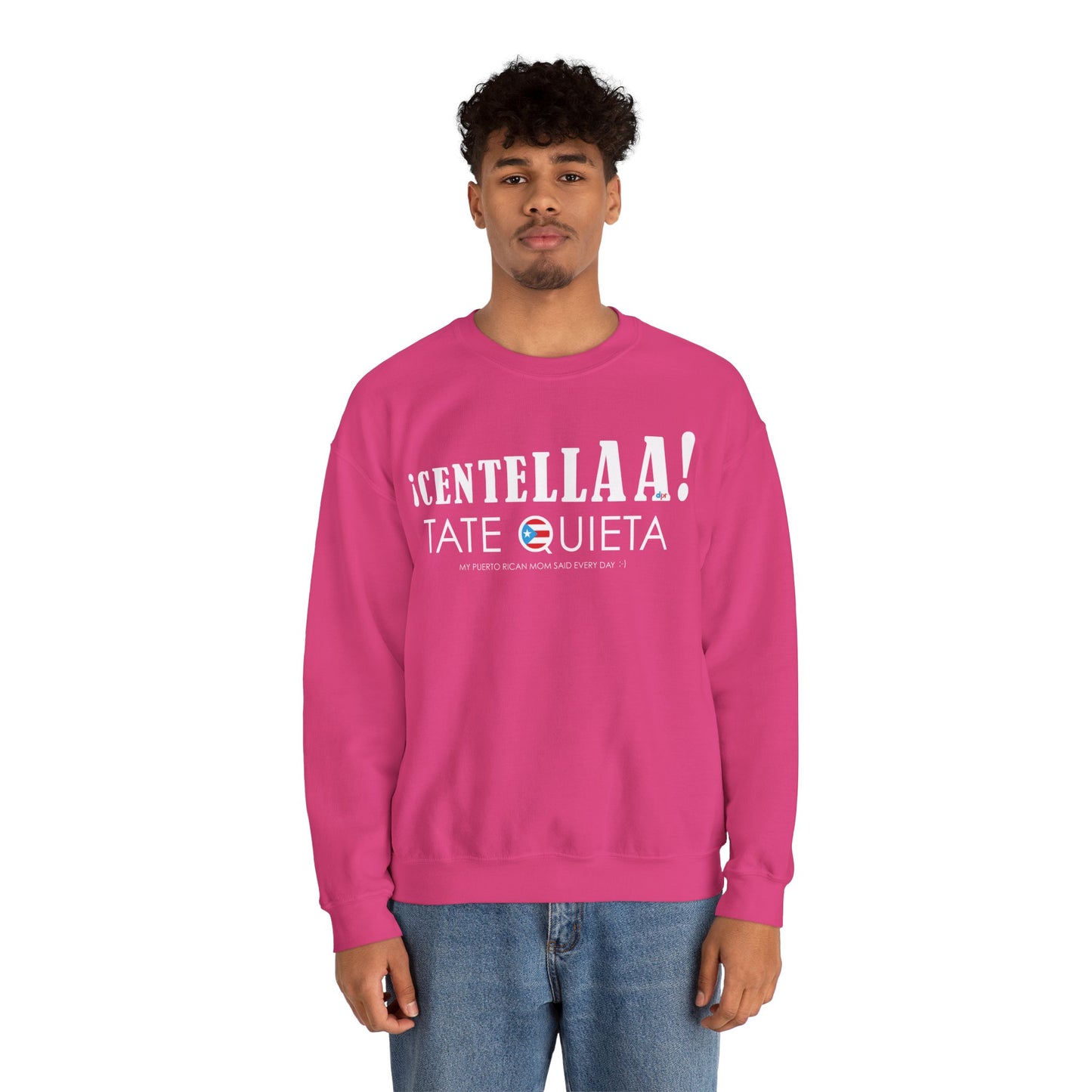 CENTELLA! Puerto Rican Mom WOMAN Heavy Blend™ Crewneck Sweaters
