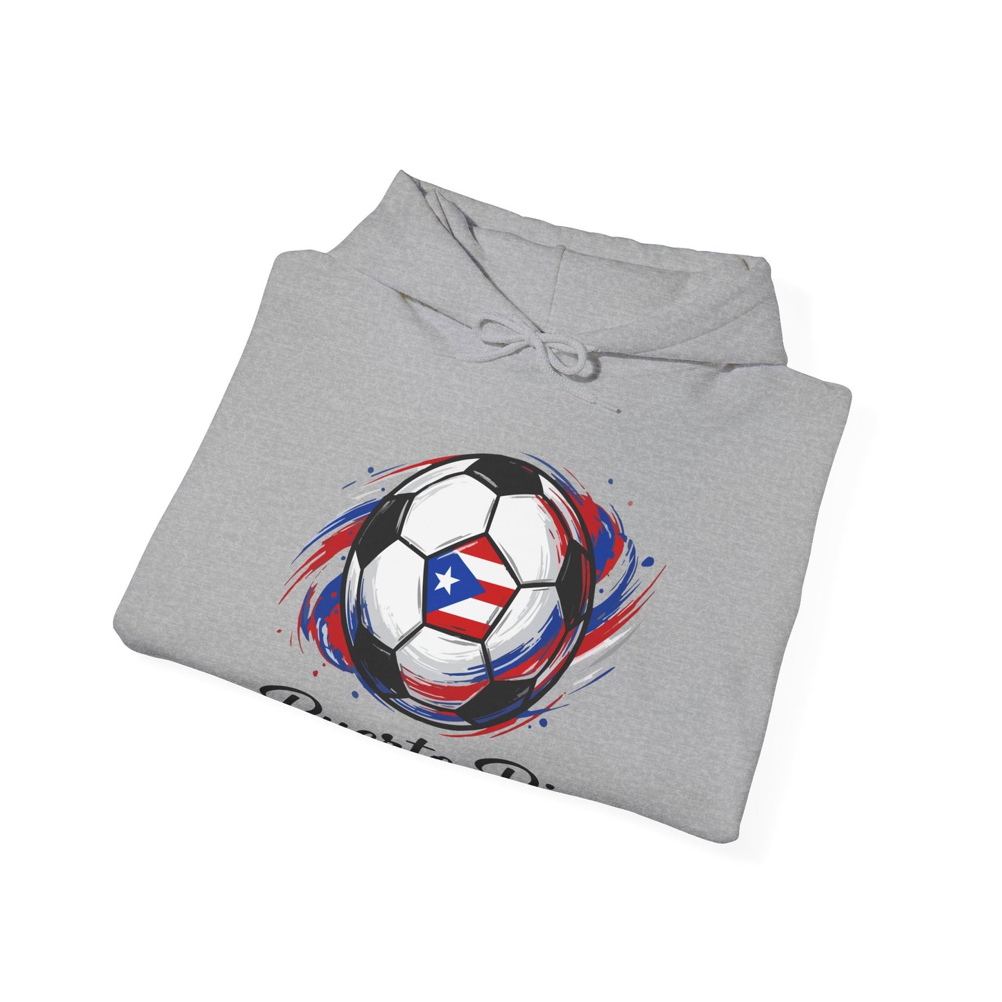 Puerto Rico Soccer ball Unisex Heavy Blend™ Boricua-Style Hoodies