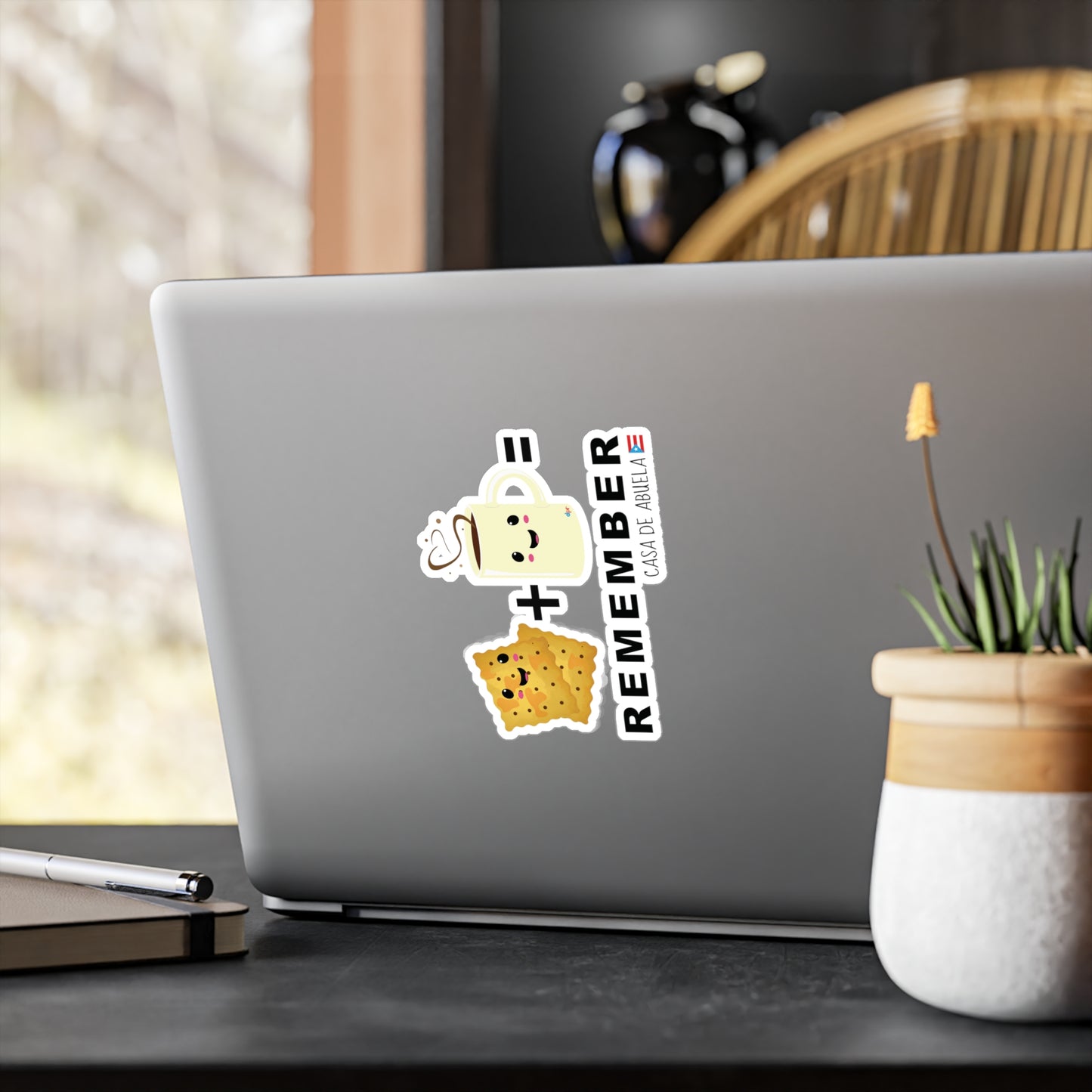 Crackers & Coffee REMEMBER ABUELA Waterproof Kiss-Cut Vinyl Decals