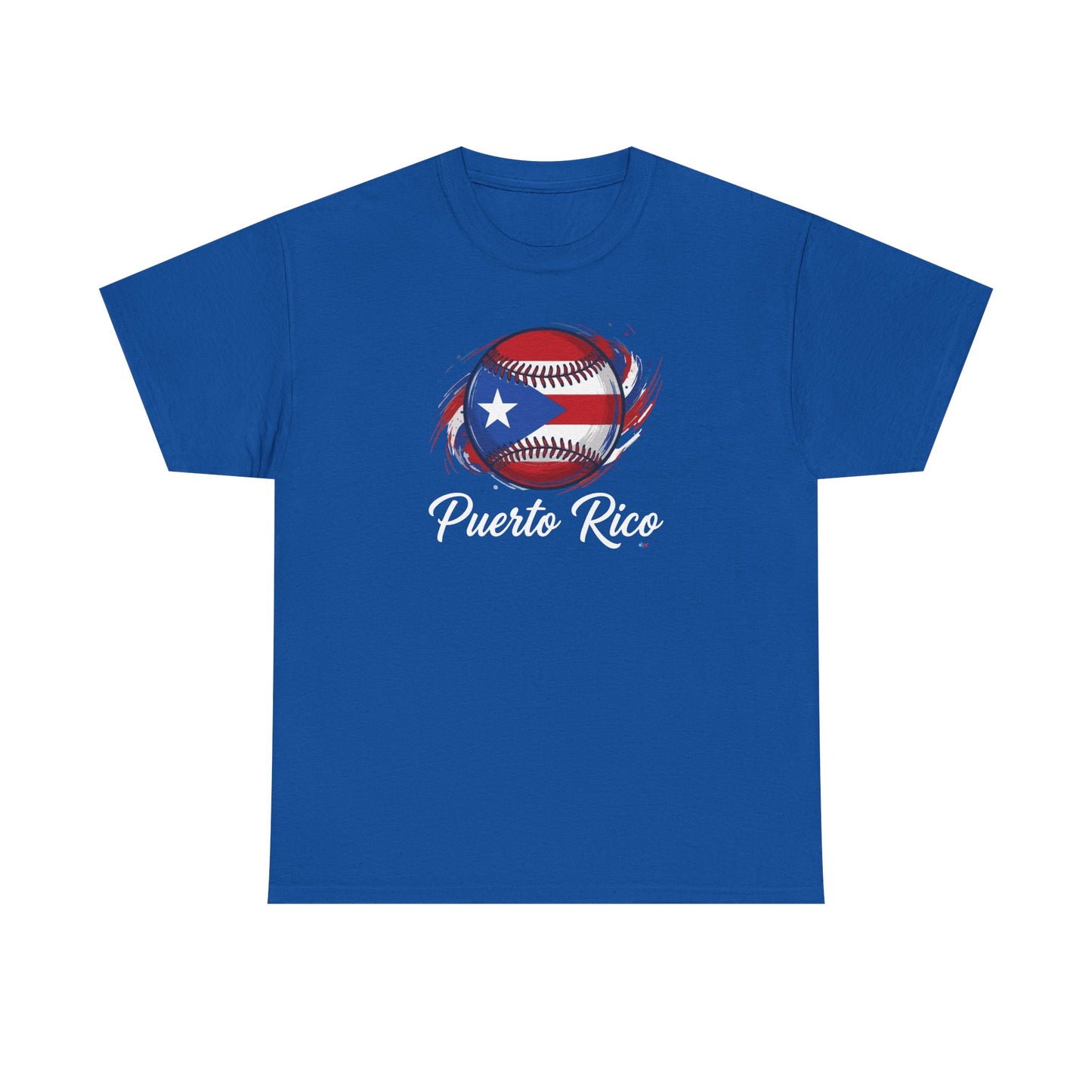 Puerto Rico Baseball Flag | Unisex Heavy Cotton T-Shirt
