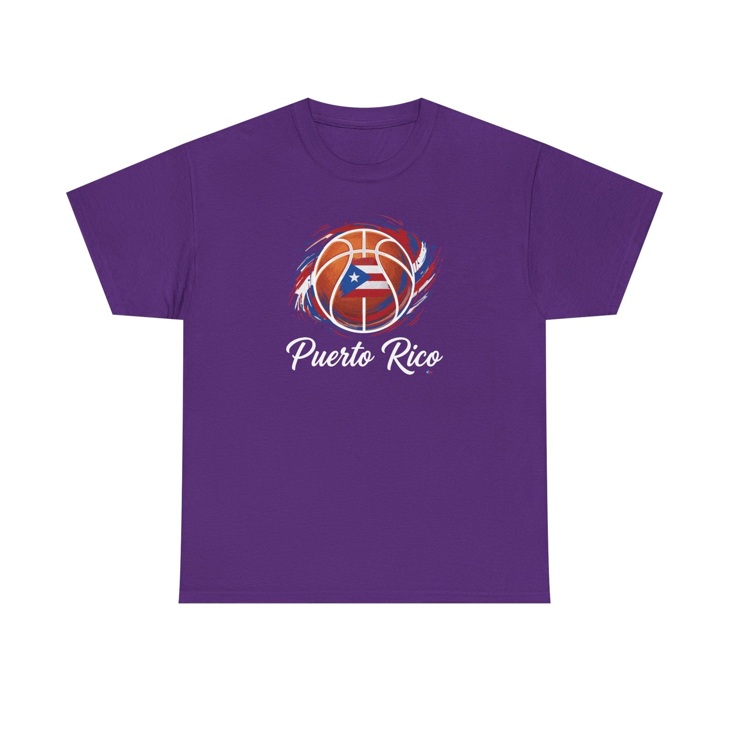 Puerto Rico Basketball Flag | Unisex Heavy Cotton T-Shirt