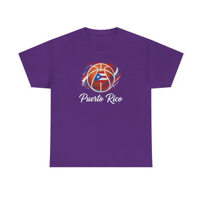Puerto Rico Basketball Flag | Unisex Heavy Cotton T-Shirt