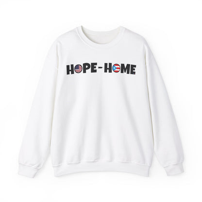 HOPE HOME BANDERA PUERTO RICO Heavy Blend™ Crewneck Sweaters