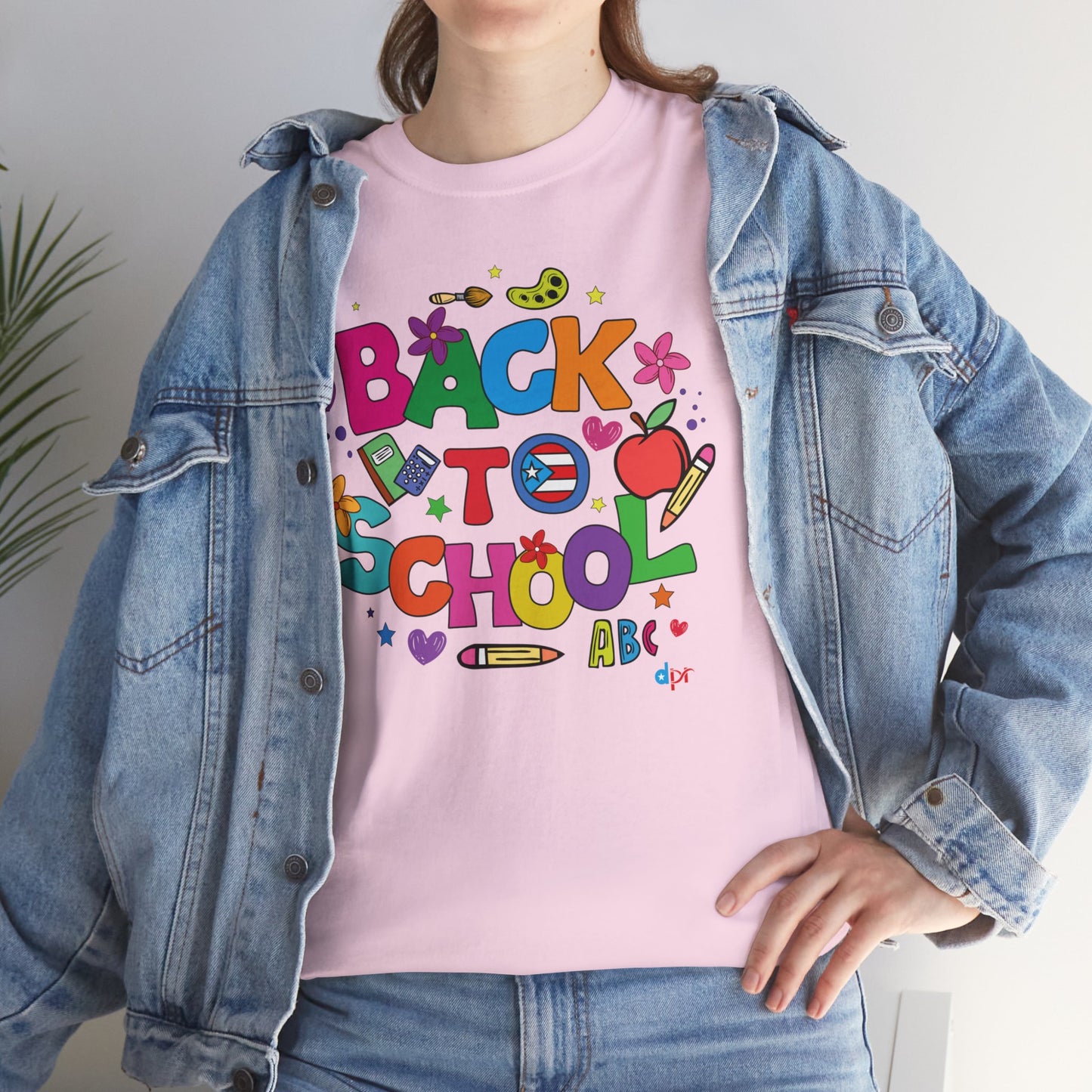 Back to School Boricua Teacher Heavy Cotton Tee