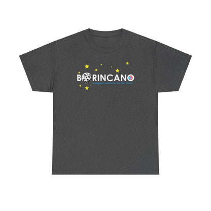 BORINCANO aunque naciera en la luna STARS Unisex Heavy Cotton Tee