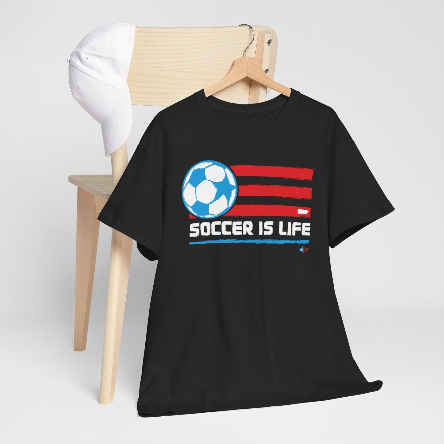 Soccer is Life Colors Unisex Heavy Cotton Tee